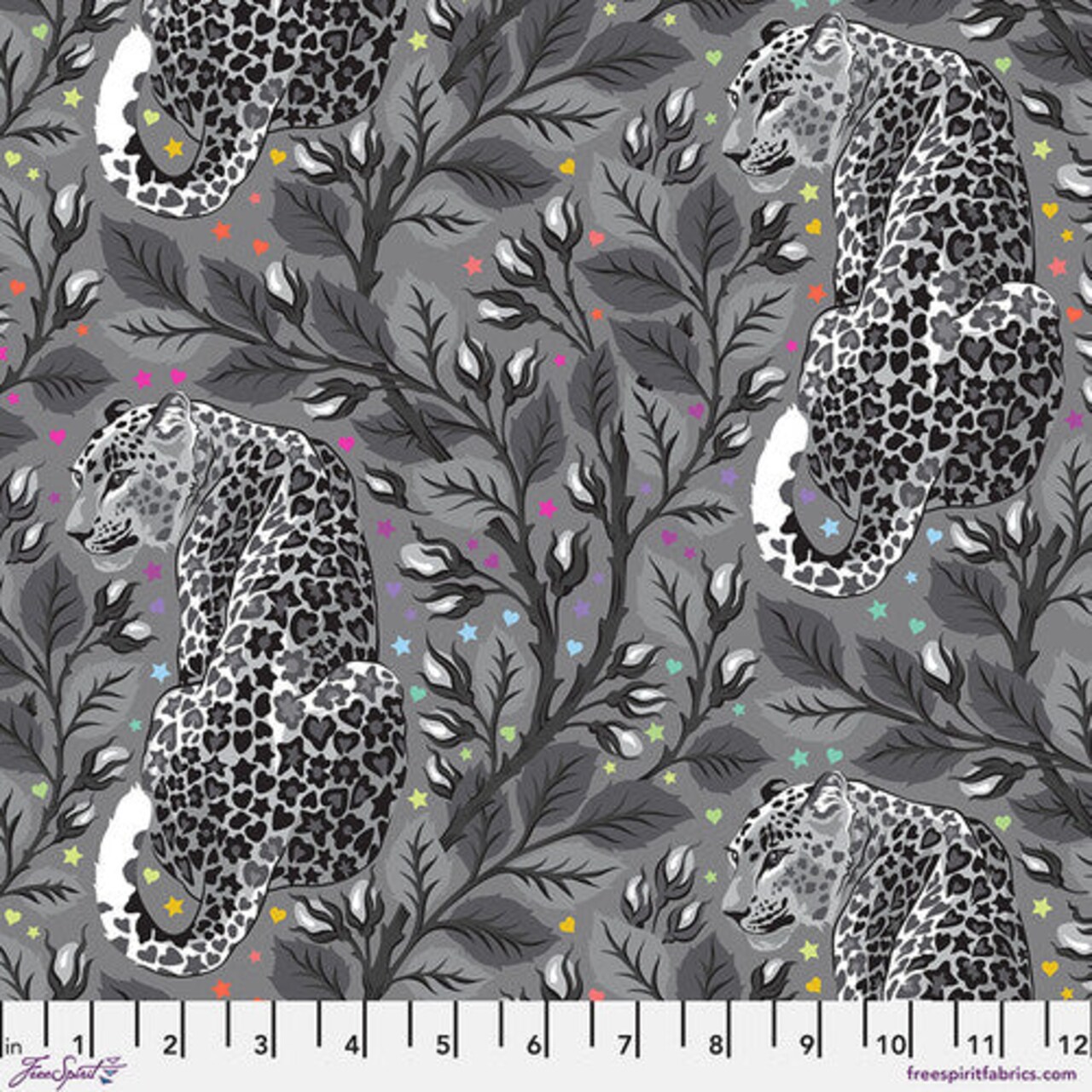 Fabric FreeSpirit Tula Pink Shadow Birthmark Graywork by the Quarter Yard PWTP258.SHADOW